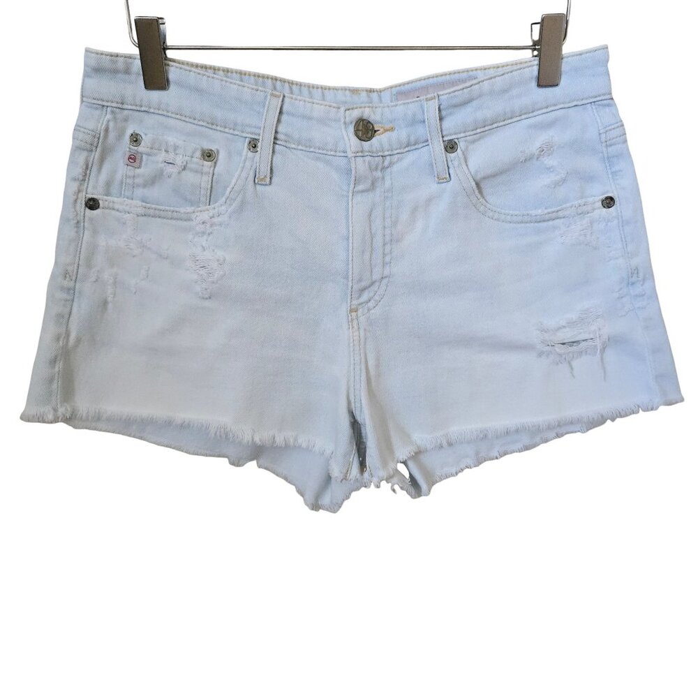 AG Adriano Goldschmied The Bryn Ex-Boyfriend Cutoff Light Wash Shorts Size 27